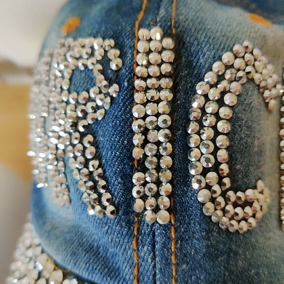 Westend embellished distressed denim hat - Picture 10 of 12